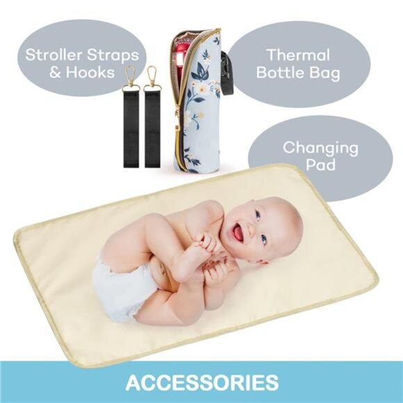 Diaper Bag Backpack, Fashion Large Capacity Multifunction Nappy Bags main image 6
